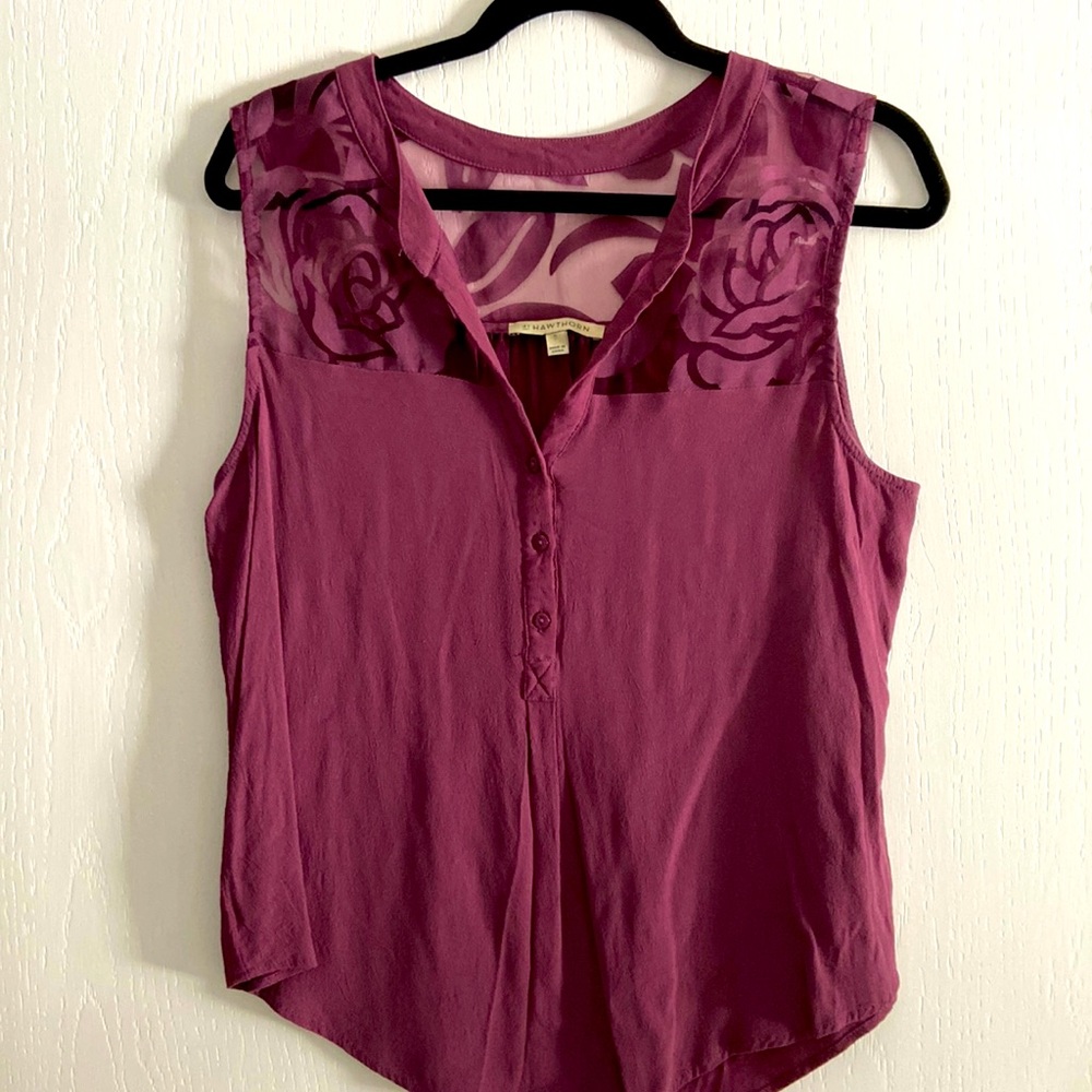 41 Hawthorn Floral detail blouse